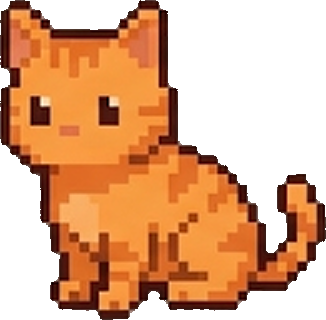 A small pixel cat