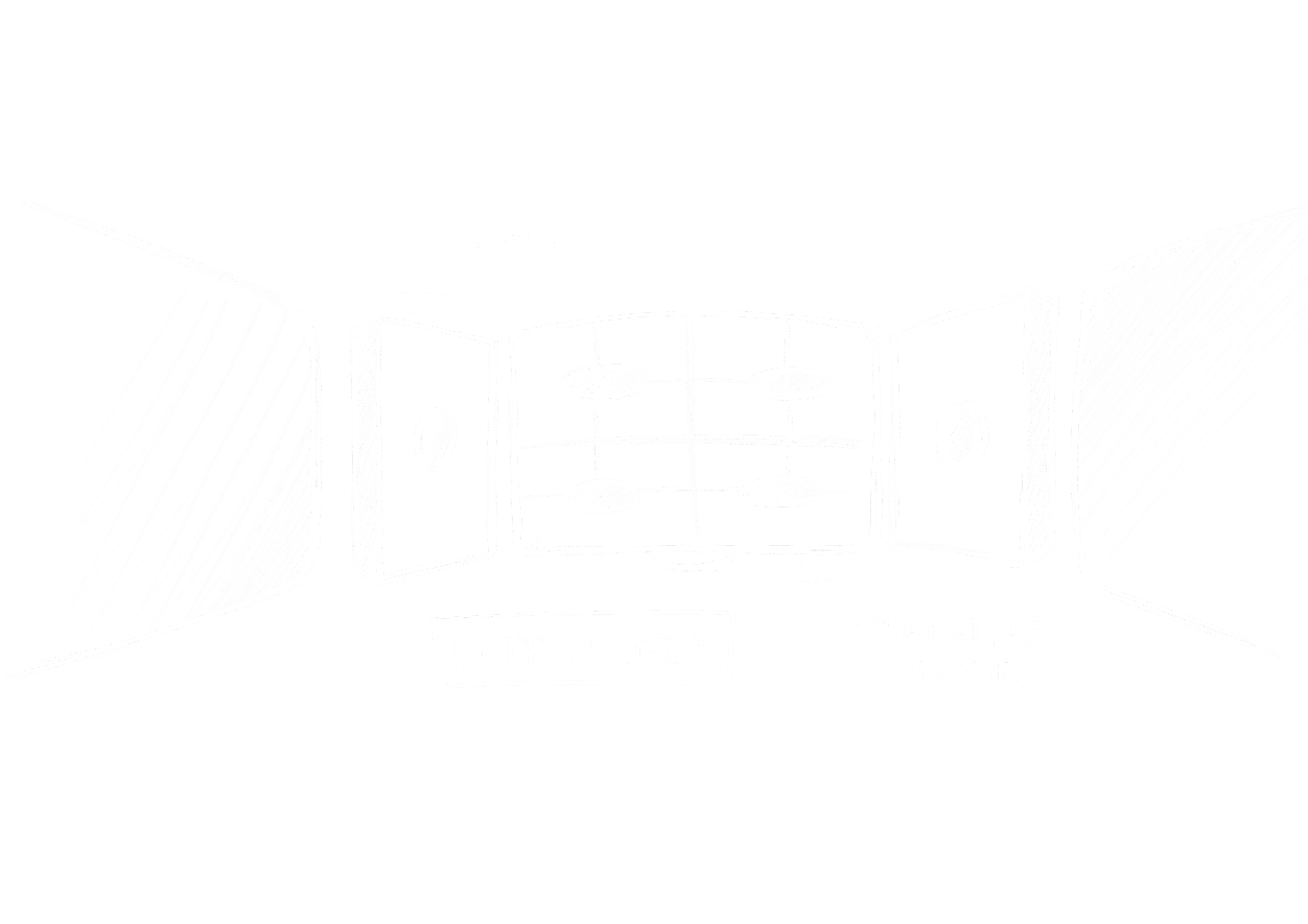 Sketch of the hEar band bottom view with vibrating motors