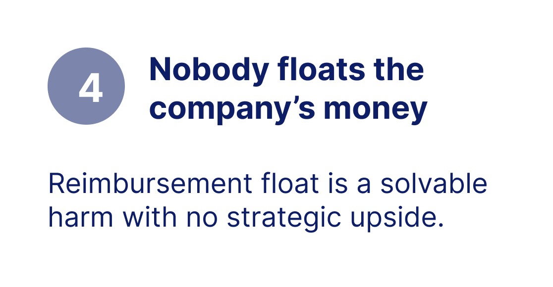 Principle 4: Nobody floats the company's money